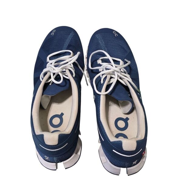 On Cloud Blue And White Running Shoes W8 - Picture 6 of 8